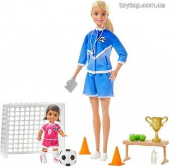 
	Досліджуйте світ змагань з ігровим набором Barbie Soccer Coach! Коли дівчина г. . фото 2
