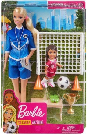 
	Досліджуйте світ змагань з ігровим набором Barbie Soccer Coach! Коли дівчина г. . фото 4