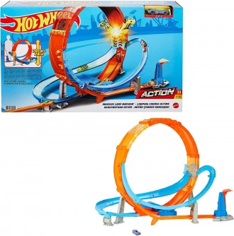 Трек HotWheels Гигантская петля Безумные столкновения затянет в настоящий вихрь . . фото 8