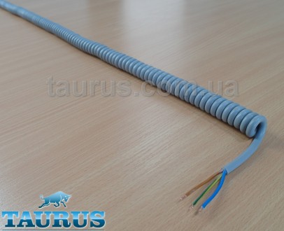 Кабель спиральный длинный серого цвета ThermoPulse Gray Spiral Cable Extra Long . . фото 7