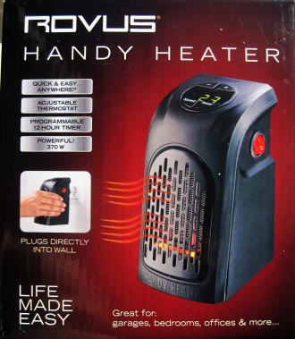 Портативный розеточный обогреватель ROVUS HANDY HEATER. Днепр. фото 1 Портативный розеточный обогреватель ROVUS HANDY HEATER. Днепр. фото 1