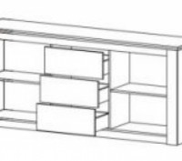 Комод 2Д3Ш Джорджія Меблі Сервіс - зручна і практична меблі, що характеризується. . фото 3