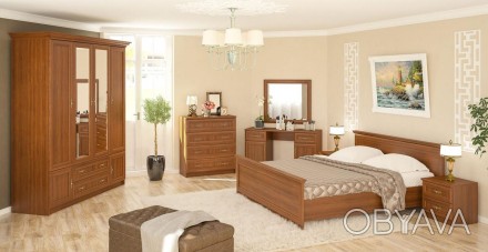 Спальня 1 Даллас Меблі Сервіс - зручні та практичні меблі, що характеризуються с. . фото 1