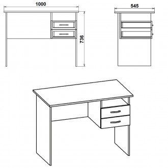 Письменный стол Школьник Компанит - удобная и практичная мебель для дома, характ. . фото 3