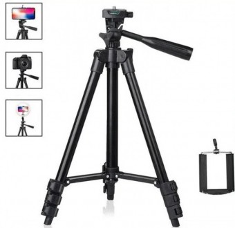 Штатив Tripod 3120Компактный и недорогой алюминиевый штатив для камеры или смарт. . фото 2