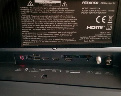 HISENSE 58AE7000F/4К Ultra HD/HDR/Smart TV/Wi-Fi/2020 
-Діагональ: 58(147 см)
. . фото 9