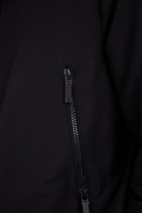 Короткая куртка мужская демисезонная Finn Flare с капюшоном черная. Удобная, вод. . фото 7