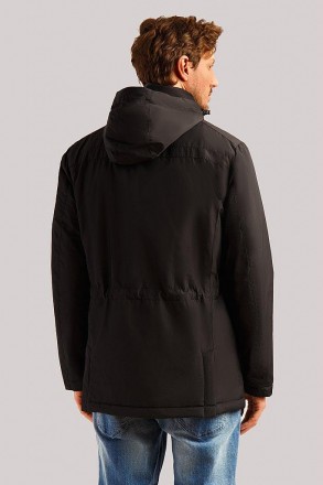 Куртка мужская демисезонная Finn Flare черная с функциональными нагрудными и бок. . фото 5