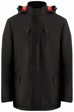 Куртка мужская демисезонная Finn Flare черная с функциональными нагрудными и бок. . фото 7