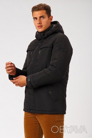 Короткая куртка мужская зимняя Finn Flare дает оптимальный комфорт благодаря выс. . фото 1