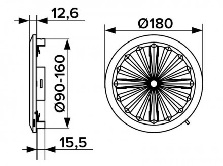 Артикул: 60-004
Решітка вентиляційна пластикова кругла. Призначена для оформленн. . фото 7