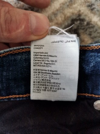 Джинси Denim (H&M), ріст 170-176 см (Розмір 31).
98% cotton, 2% elastane.
. . фото 8