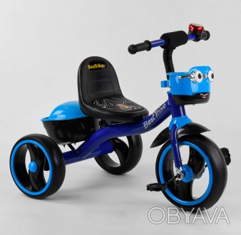 
Велосипед 3-х колёсный "Best Trike" синий, пена колесо EVA со светом и звуком, . . фото 1