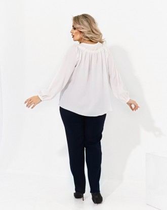 Наличие размера уточняйте ПЕРЕД заказом!!! Женская блуза свободного стиля(50-64). . фото 7