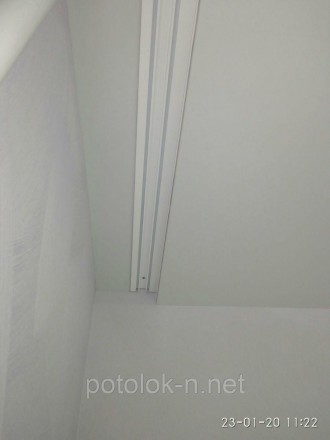 Натяжной потолок с гардиной в спальню в Днепре
Натяжной потолок с гардиной в спа. . фото 4