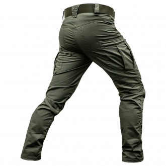 Прочные тактические брюки "DEFENDER" OLIVE из эластичной ткани с ремнём!
Констру. . фото 4