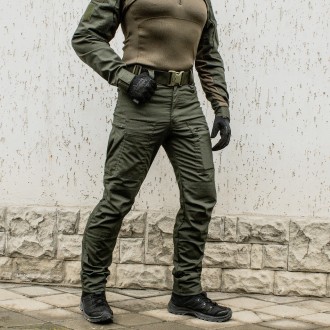Прочные тактические брюки "DEFENDER" OLIVE из эластичной ткани с ремнём!
Констру. . фото 10