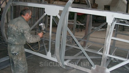 Цинкова ґрунтовка «АК-100» для захисту металевих конструкцій
Металеві конструкці. . фото 8