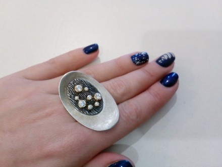 Предлагаем Вам купить великолепное авторское кольцо в серебре 925 пробы с золото. . фото 5