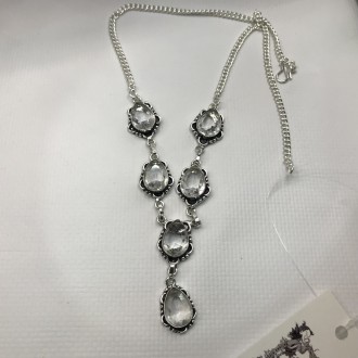 Предлагаем Вам купить красивое ожерелье горный хрусталь в серебре. Индия.
длина . . фото 4