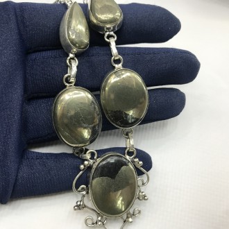
Предлагаем Вам купить неповторимое ожерелье с натуральным пиритом в серебре: Ин. . фото 5
