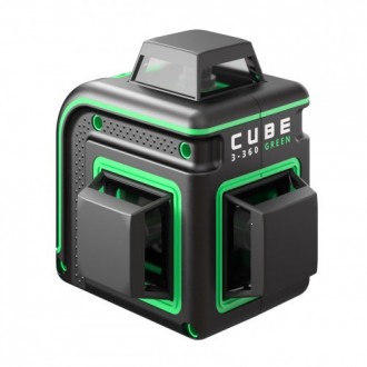 Лазерный уровень ADA CUBE 3-360 GREEN – компактное устройство трех лазерных плос. . фото 2