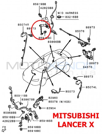 Тяга датчика положения кузова задняя Mitsubishi ASX 8651A047 8651A147. ОРИГИНАЛ
. . фото 10