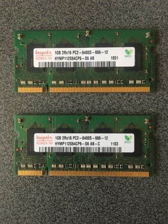 ОЗУ Hynix 1GB 2Rx16 PC2-6400S-666-12. Белая Церковь. фото 1 ОЗУ Hynix 1GB 2Rx16 PC2-6400S-666-12. Белая Церковь. фото 1