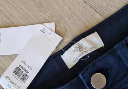 Супер джинсы , брюки универсального синего цвета , размер UK 8 , EUR 36 , US 4 ,. . фото 7