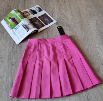 Яркая мини юбка розового цвета с высокой посадкой размер UK 10, US 6, британског. . фото 5