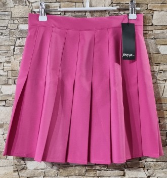 Яркая мини юбка розового цвета с высокой посадкой размер UK 10, US 6, британског. . фото 4