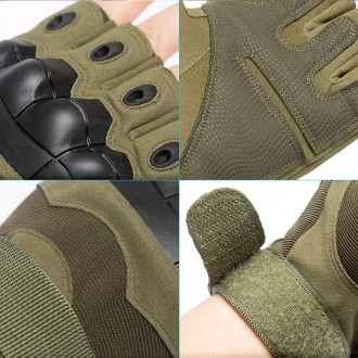 Перчатки тактические с прочными защитными элементами позволяют избежать травмати. . фото 4