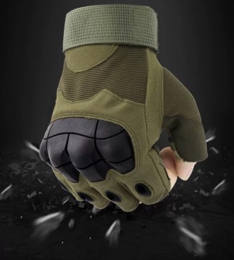 Перчатки тактические с прочными защитными элементами позволяют избежать травмати. . фото 6