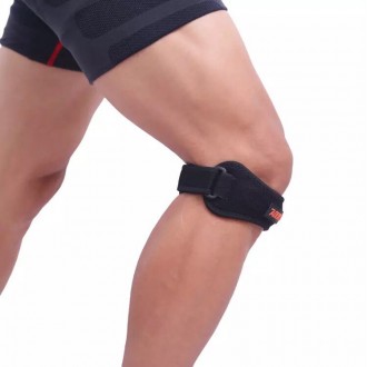 Фиксатор на коленный сустав снабжён силиконовым усилителем, который фиксирует со. . фото 3