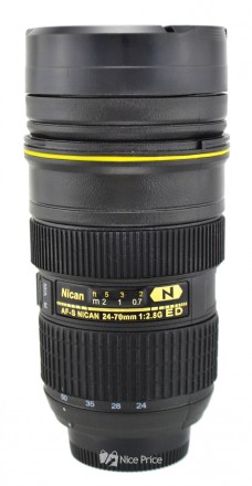  Термокружка Nican в виде фото-объектива, идентична модели Nikon 24-70mm f/2.8G . . фото 4
