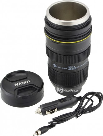  Термокружка Nican в виде фото-объектива, идентична модели Nikon 24-70mm f/2.8G . . фото 2
