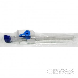 Канюля внутривенная Ultraflon G22 (синяя) с инъекционным портом Материал изготов. . фото 1