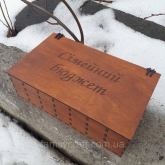 Деревянная коробка шкатулка копилка для денег семейный бюджет
Материал фанера.
И. . фото 2