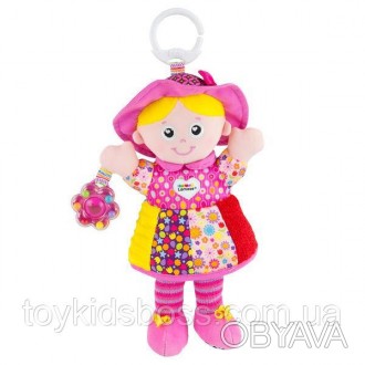 М'яка іграшка-підвіска Lamaze Лялька Емілі з брязкальцем сподобається дівчаткам . . фото 1