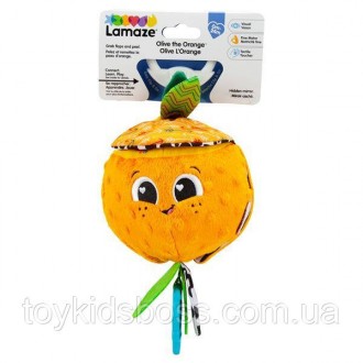Мягкая игрушка-подвеска Lamaze Апельсинка с прорезывателем имеет несколько факту. . фото 3