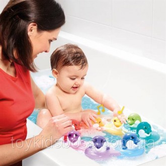 Набор игрушек для ванной Toomies Поющие дельфины вызовет улыбку у малыша, и купа. . фото 7