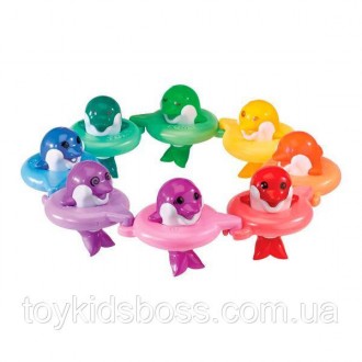 Набор игрушек для ванной Toomies Поющие дельфины вызовет улыбку у малыша, и купа. . фото 2