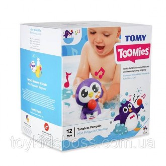 Игрушка для ванной Toomies Пингвин понравится детям от 12 месяцев. Медленно погр. . фото 3