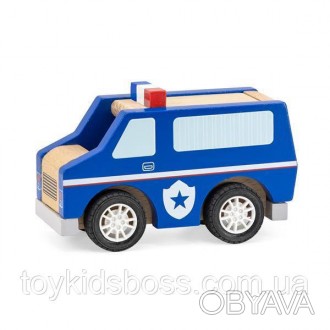 Деревянная машинка Viga Toys Полицейская отлично подходит для сюжетно-ролевых иг. . фото 1