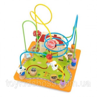 Дерев'яний бизикуб Viga Toys 5 в 1 – це багатофункціональна іграшка, яка захопит. . фото 9