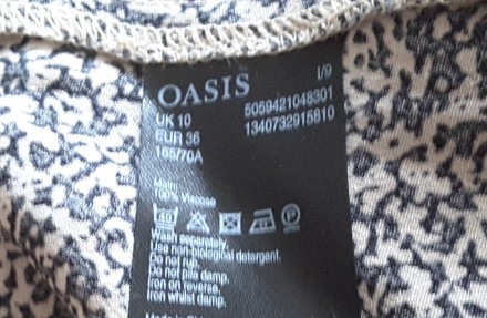Суперстильная юбка модель - А- образная, чёрно- белого цвета Oasis, EUR 36, UK 1. . фото 7