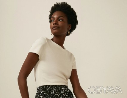 Суперстильная юбка модель - А- образная, чёрно- белого цвета Oasis, EUR 36, UK 1. . фото 1