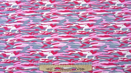 
 Ткань двунитка разноцветная "Розовый камуфляж" (Турция) - это плотный, но мягк. . фото 3