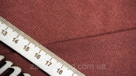  Трикотажная ткань кирпичного цвета - мягкая, плотная, биэластичная (отлично тян. . фото 4