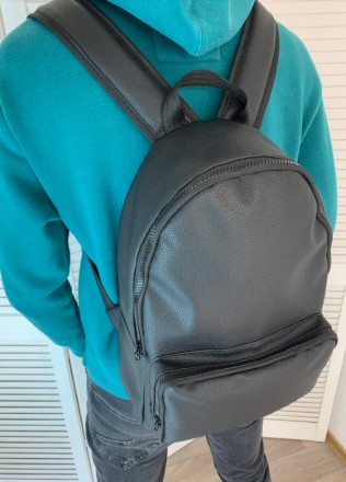 
 Мужской Городской Рюкзак Черный - универсальный рюкзак, отлично подойдет для м. . фото 7